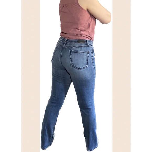 Designer Straight Leg Light Wash Jeans, worn only a couple times - Picture 1 of 5